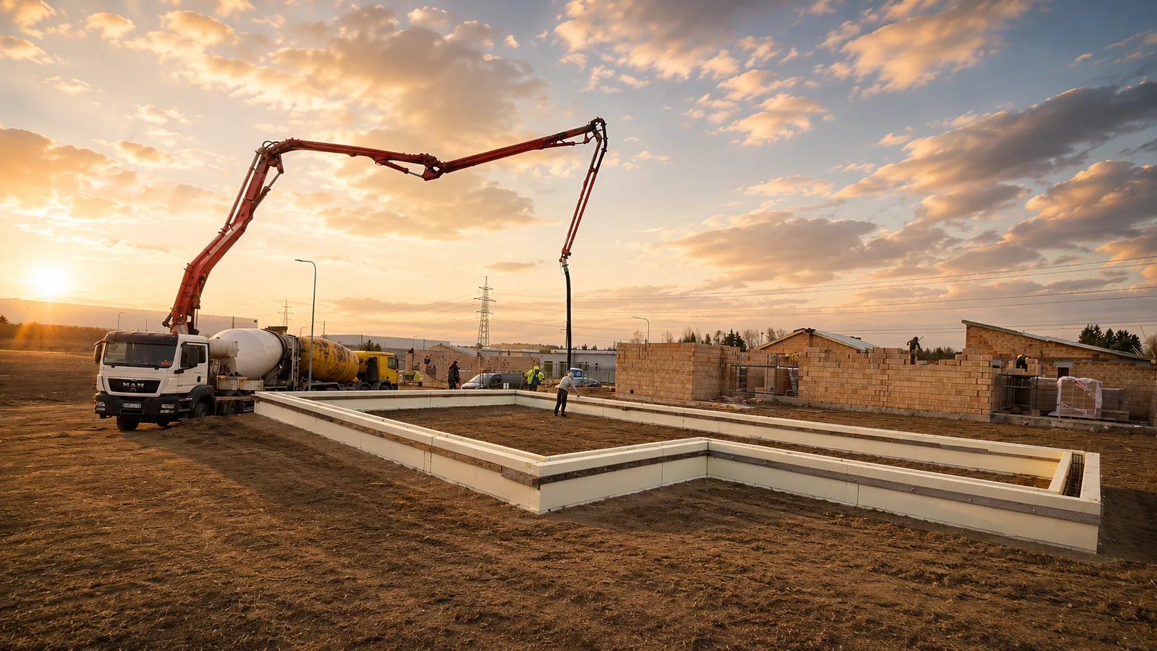 Pamatų betonavimas su šilumine izoliacija – energiškai efektyvaus namo statyba